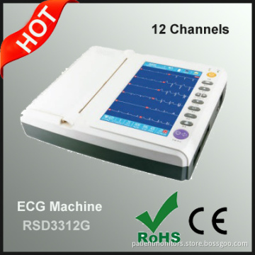 10 Inch 12 Channel ECG Machine with Touch Screen